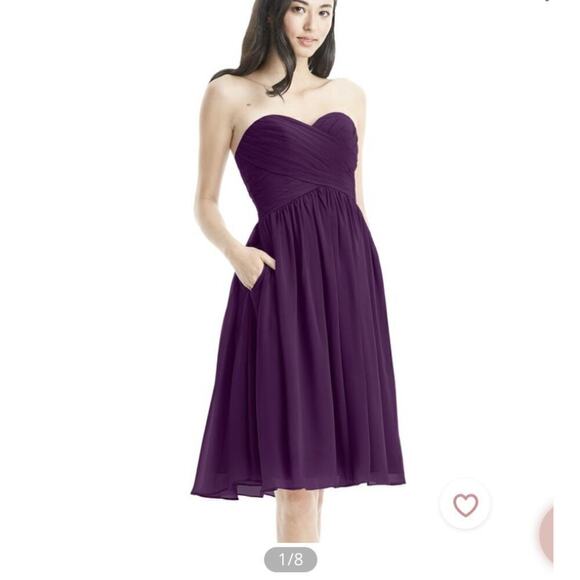 AZAZIE HEIDI Bridesmaid Dress - Grape - Picture 1 of 10